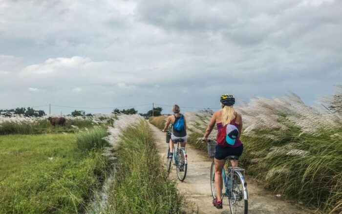 Rural Cycle, Market Tour, Basket Boat & Organic Farm Cooking - Organic Farming and Cooking Experience