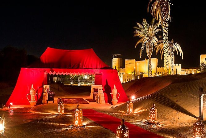 Sahara Arabian Desert Dinner Experience With Transport From Dubai - Overview and Highlights
