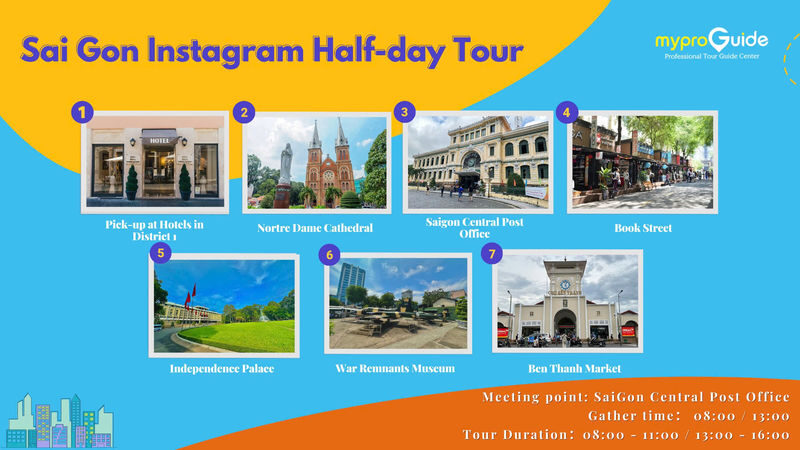 Saigon Instagram Half-day Tour with Iconic of Ho Chi Minh City - A quick route through Saigon’s big stories