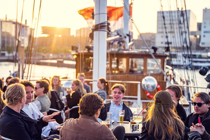 Sail Amsterdams Iconic Skyline on a Unique Three Master - Captivating Sunset and Evening Sails