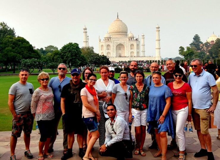 Same Day Agra Tour With Lunch & Walk in Heritage Village - Language Options and Pickup Locations