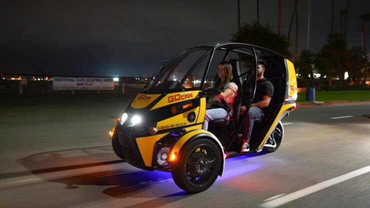 San Diego: Coronado Island Electric GoCar Night Tour - Itinerary Highlights