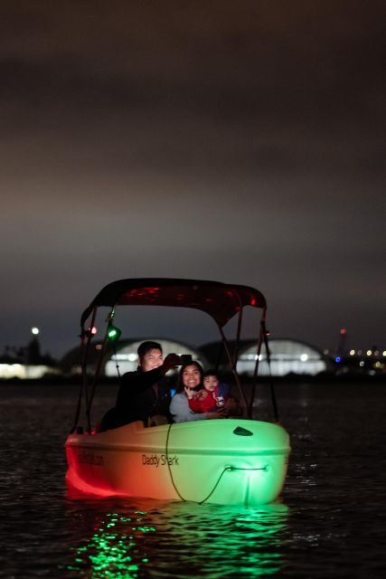 San Diego: Night Date Glow Pedal Boat with Downtown Views - FAQ