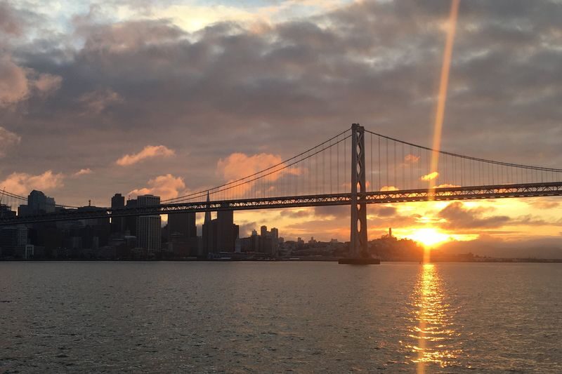 San Francisco Bridge to Bridge Cruise - Passing Alcatraz and the waterfront