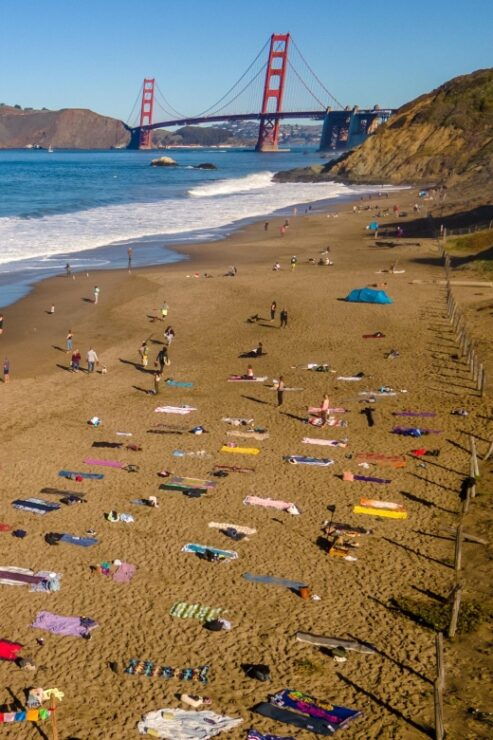 San Francisco: Silent Disco Yoga at Baker Beach - Activity Details