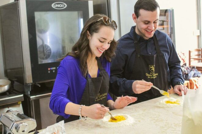 San Gimignano Outdoor Cooking Class & Wine Tasting in Winery - Description of the Experience