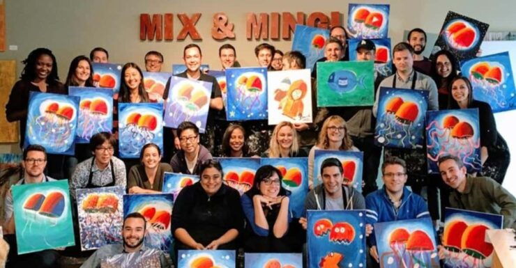 San Mateo: Paint & Sip Experience for Large Groups - Booking Process