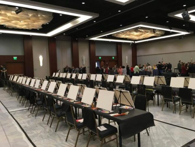 San Mateo: Paint & Sip Experience for Large Groups - Included Materials