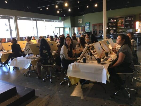 San Mateo: Paint & Sip Experience for Large Groups - Location and Duration
