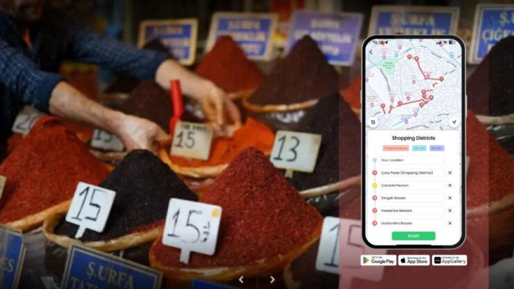 Şanlıurfa: Trend Shopping Centers With GeziBilen - Historical Shopping Route Overview