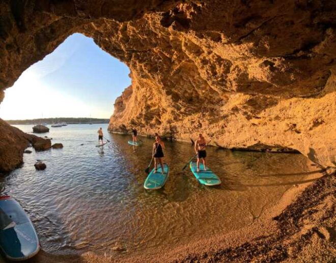 SANT ANTONI: ALL INCLUDED PADDLE SURF&SNORKEL TOUR BOAT - Experience Highlights