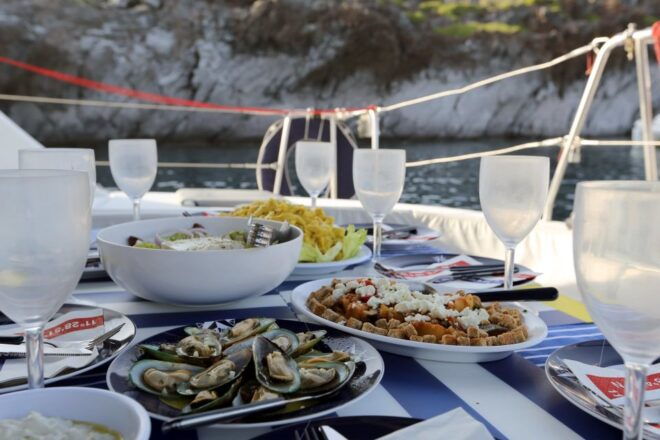 Santorini: 7-Hour Private Catamaran Cruise With Food & Drink - Directions