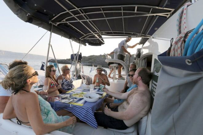 Santorini: 7-Hour Private Catamaran Cruise With Food & Drink - Important Information