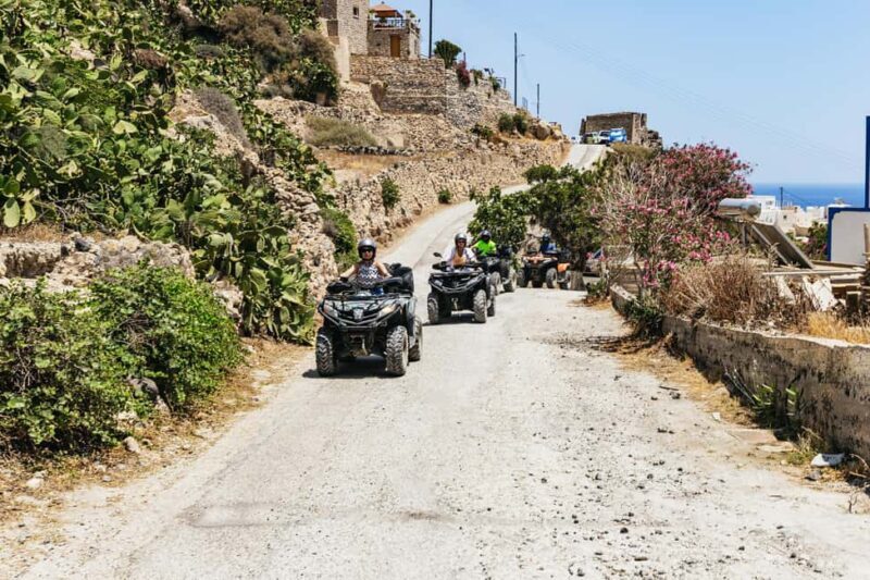 Santorini: ATV Quad Bike Tour with Lunch and Pickup - Visiting Black Sand and Vlichada Beaches