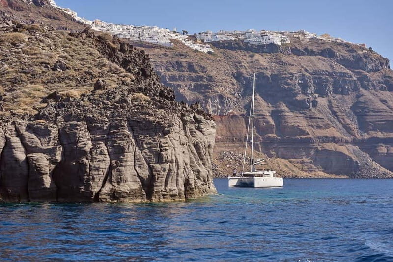Santorini: Caldera Classic Catamaran Cruise w/ Meal & Drinks - The Experience: Scenic Sailing & Sunset Magic