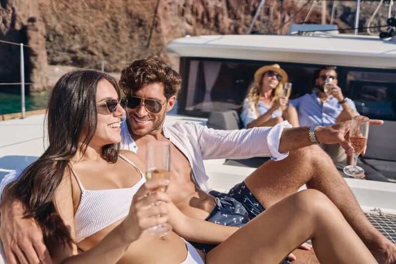 Santorini: Caldera Luxury Catamaran Cruise w/ Meal & Drinks - Good To Know