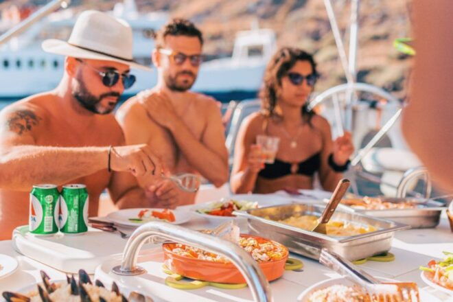 Santorini Caldera: Morning Sailing Cruise With Meal - Frequently Asked Questions