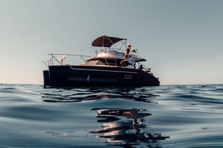 Santorini: Caldera Private Power Catamaran Cruise - Highlights of the Activity