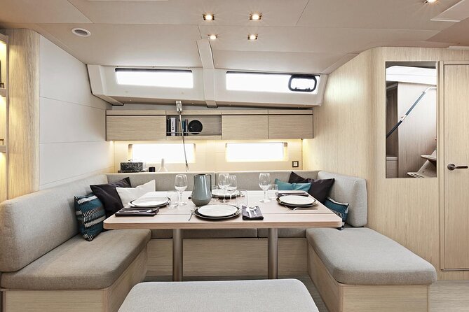 Santorini: Caldera Private Sailing Boat Cruise With Beneteau Oceanis 46.1 - Lowest Price Guarantee