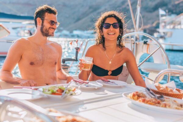 Santorini Caldera: Sunset Sailing Cruise With Meal - Traveler Types