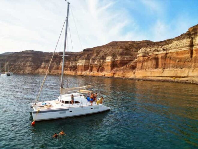 Santorini: Catamaran Cruise With Greek BBQ and Drinks - Transportation Details