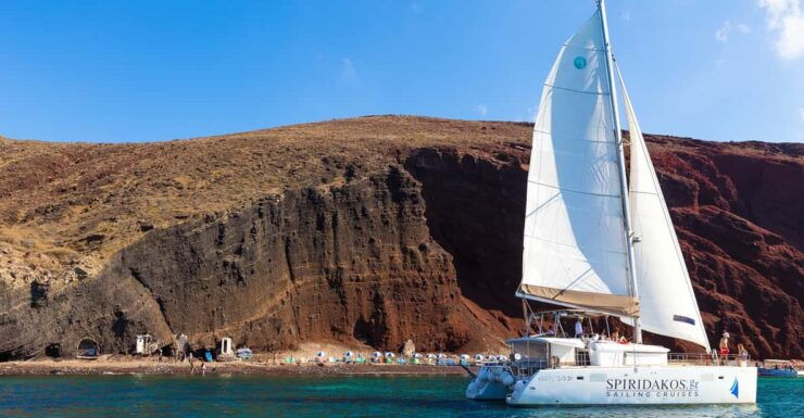 Santorini: Catamaran Cruise With Meals and Drinks - Itinerary Details