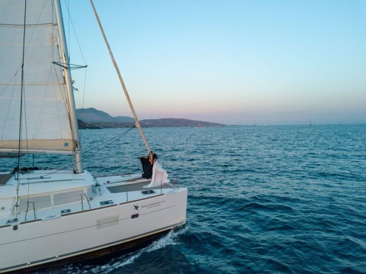 Santorini Catamaran Cruise With Swimming, Meal and Open Bar - Pickup Details