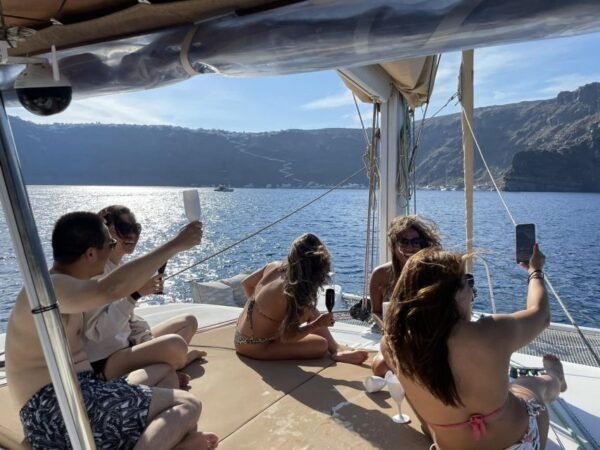 Santorini Catamaran Day Cruise: Lunch, Drinks and Transfers - The Sum Up
