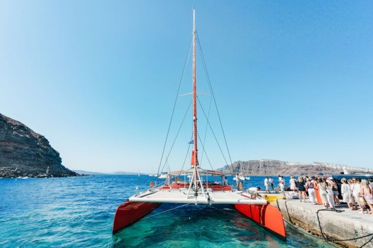 Santorini: Catamaran Tour With BBQ Dinner, Drinks, and Music - Good To Know