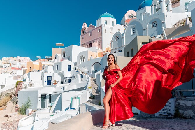 Santorini Couples Flying Dress Private Photo Shoot - Traveler Reviews