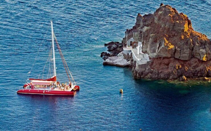 Santorini: Cruise Catamaran With BBQ & Drinks Day of Sunset - Tour Details