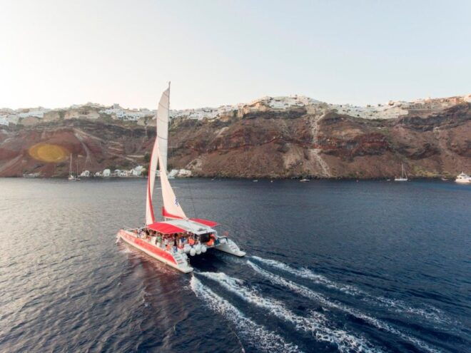 Santorini: Cruise Catamaran With BBQ & Drinks Day of Sunset - Important Information