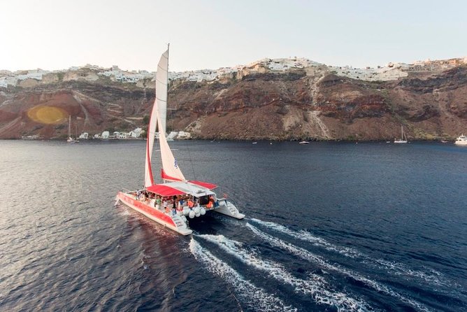 Santorini Cruise With Lunch, Winery and Sunset in Oia Village - Pickup and Cancellation