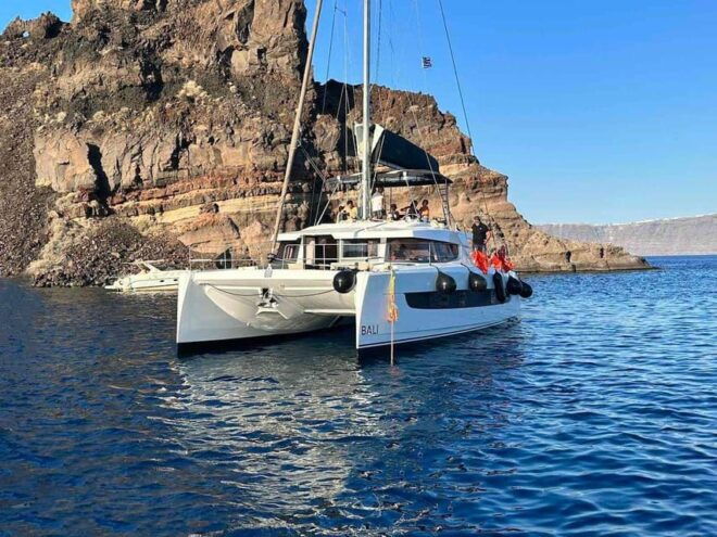 Santorini Cruise With Swim Stops & Meal - Fleet and Equipment