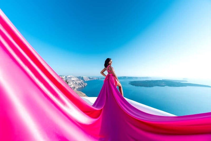 Santorini: Flying Dress Photo © Photoshoot "Express Package" - The Sum Up