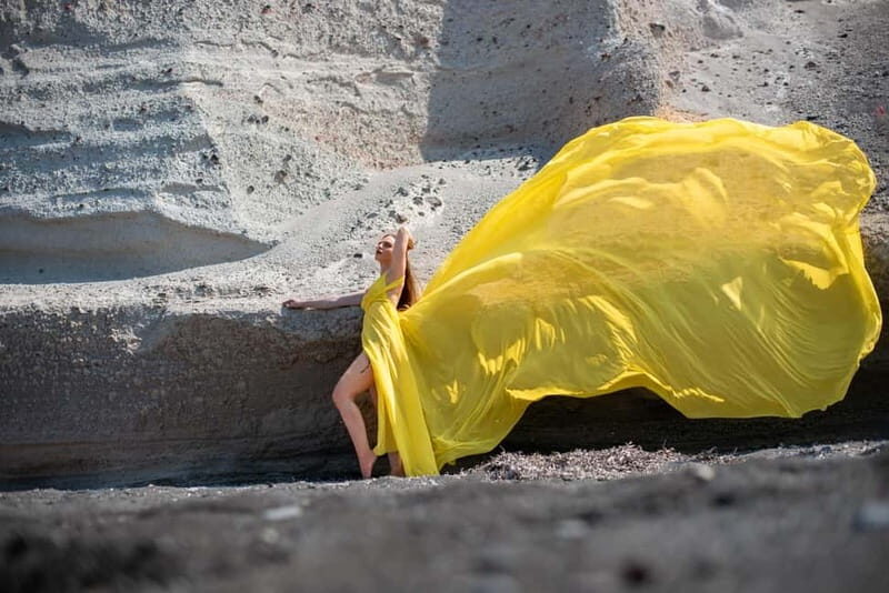 Santorini Flying Dress Photo Shoot - Good To Know