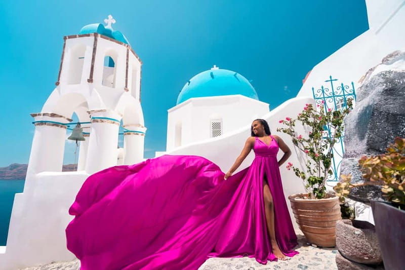 Santorini Flying Dress Photoshoot - Summary of the Tour Logistics