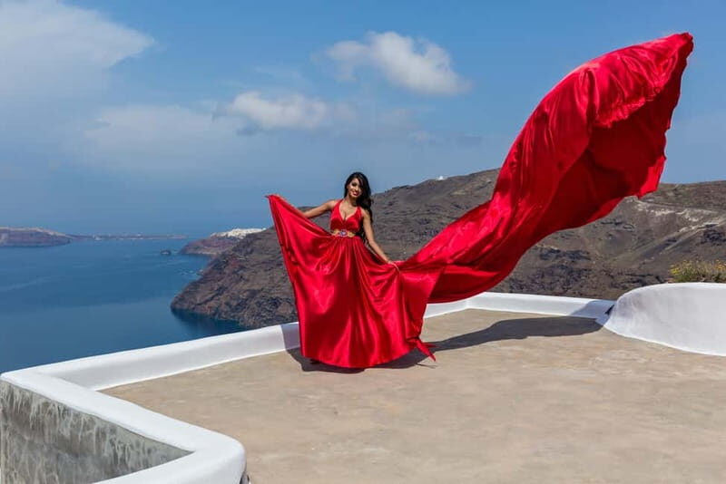 Santorini: Flying Dress Photoshoot - An In-Depth Look at the Santorini Flying Dress Photoshoot
