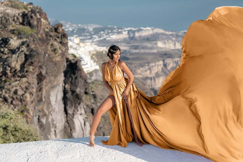Santorini: Flying Dress Photoshoot - Authentic Experiences and Authenticity