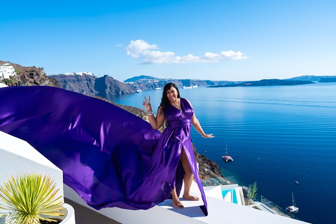 Santorini Flying Dress Photoshoot for 4 Guests - Cancellation Policy