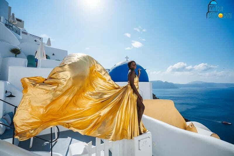 Santorini: Flying Dress Photoshoot with Edited Photos - Why This Experience is Worth Considering