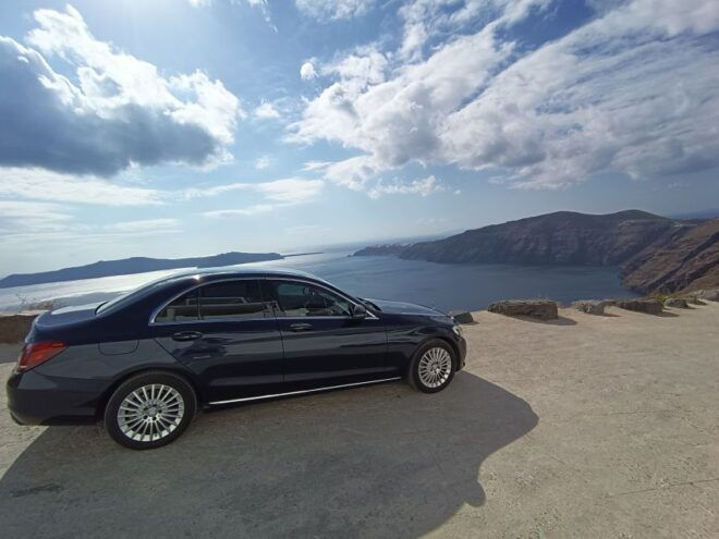 Santorini: Full-Day Car Hire With Private Driver - Location and Booking Information