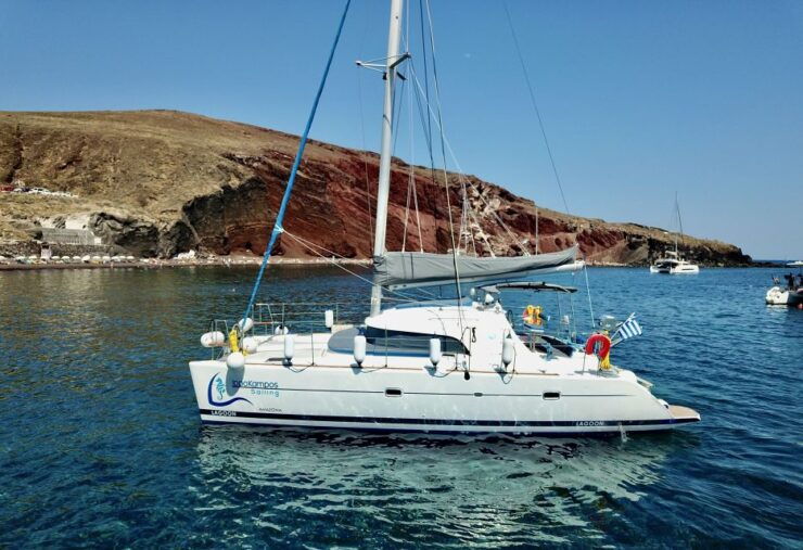 Santorini: Full Day Catamaran Excursion With Food & Drinks - Experience Highlights