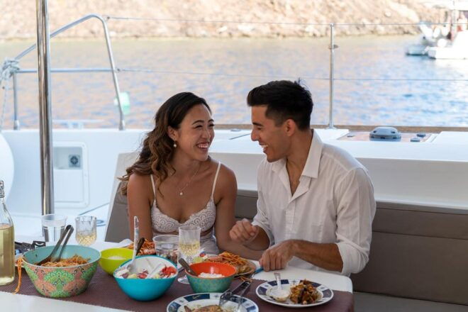 Santorini: Full Day Private Sailing Cruise (Day & Sunset) - Onboard Experience and Amenities