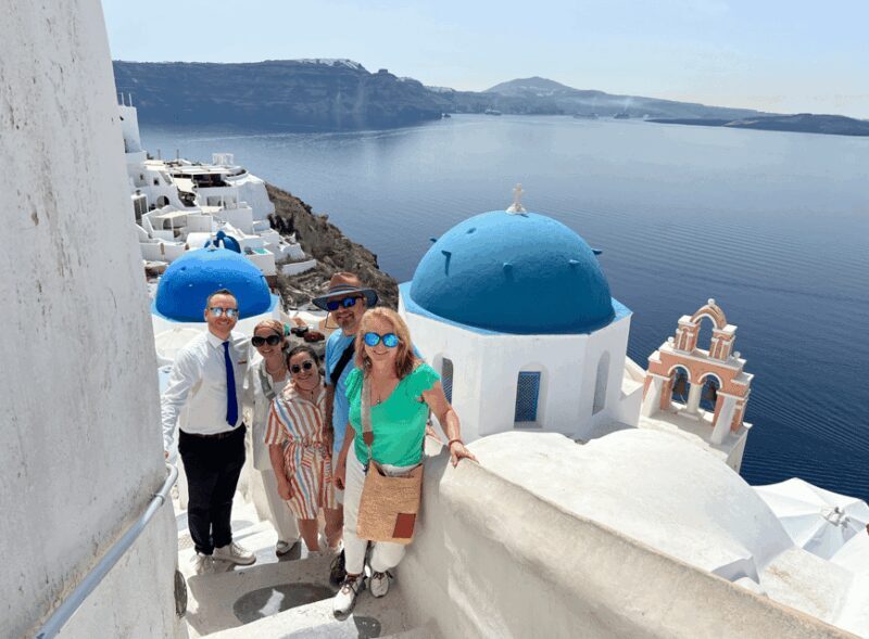 Santorini: Half-Day Must-Sees in a Small Group Tour - Transportation, Duration, and Group Size