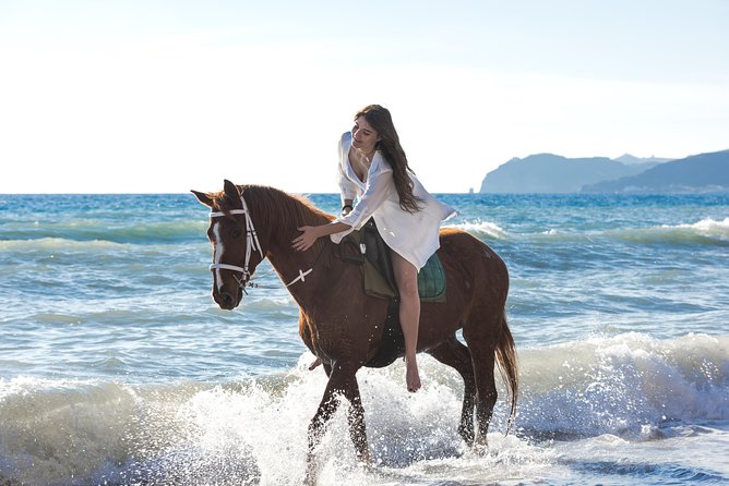 Santorini Horse Riding to Black Sandy Beach - Tour Details