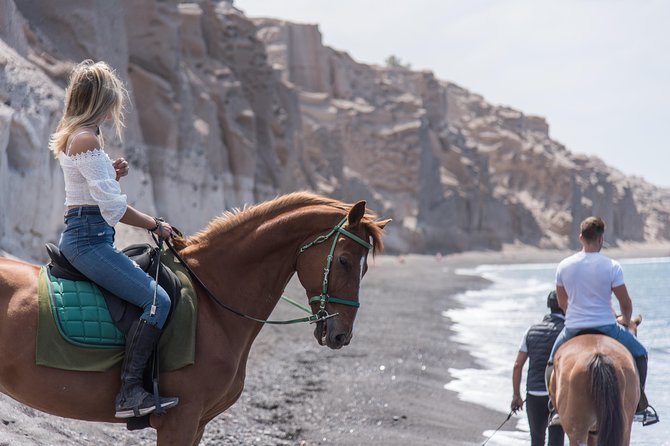 Santorini Horse Riding to Black Sandy Beach - Frequently Asked Questions