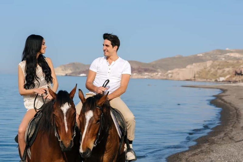 Santorini: Horseback Riding on the Black Sandy Eros Beach - Good To Know