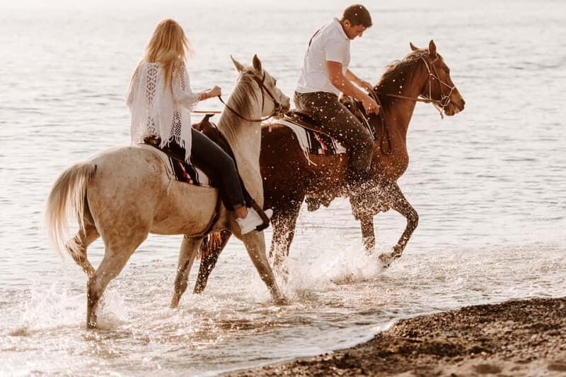 Santorini: Horseback Riding on the Black Sandy Eros Beach - The Return Journey and Post-Ride Comfort