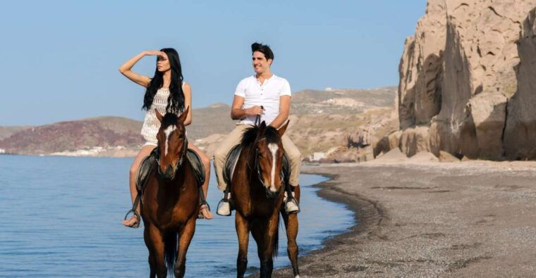 Santorini: Horseback Riding on the Black Sandy Eros Beach - Frequently Asked Questions